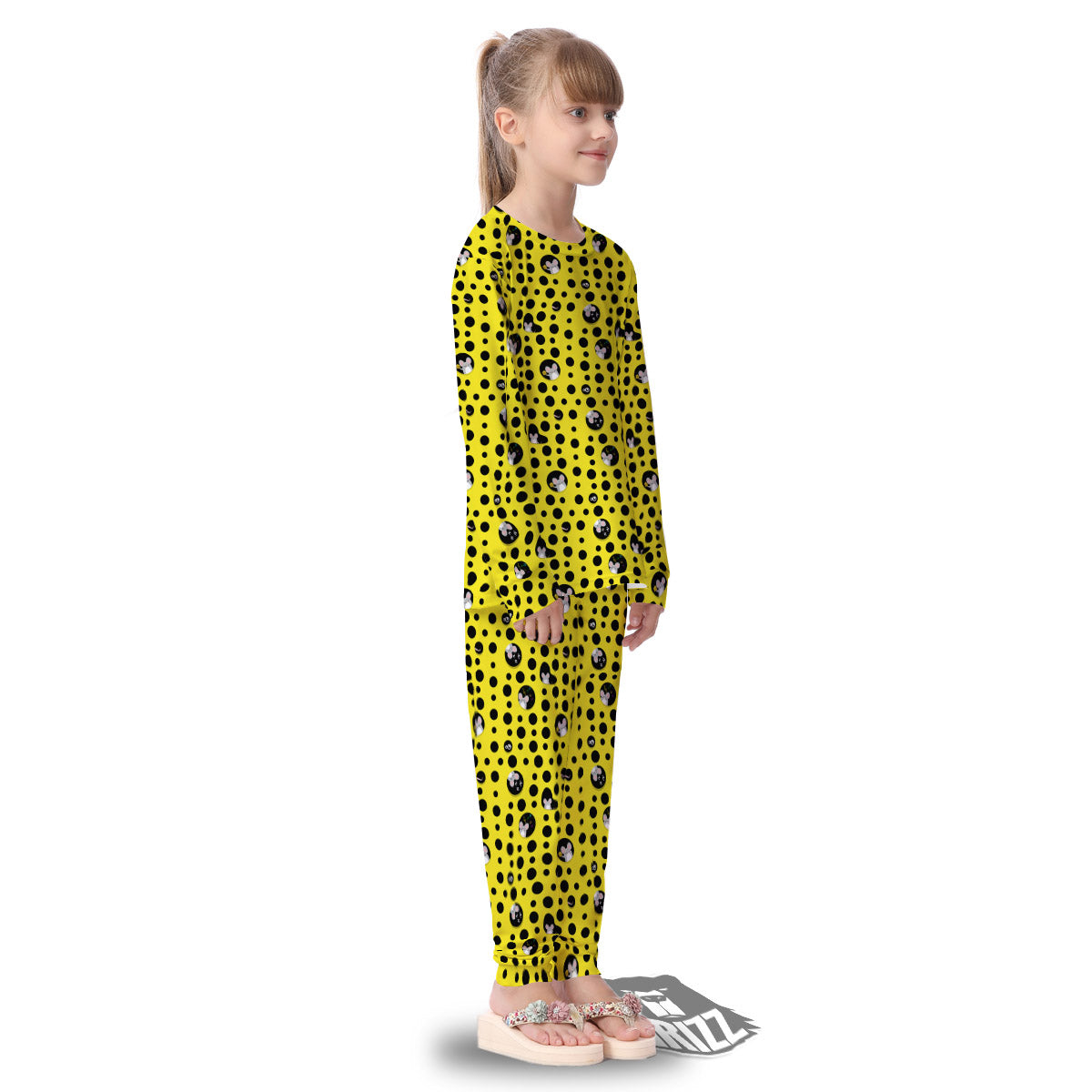 Cheese Cartoon Print Pattern Kid's Pajamas-grizzshop