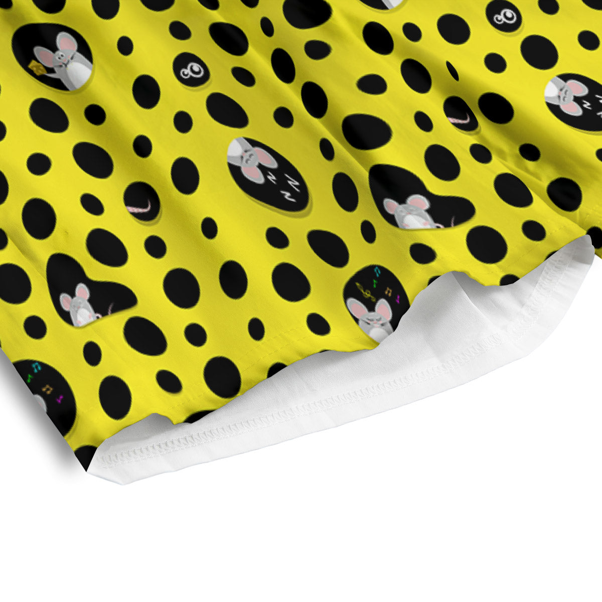 Cheese Cartoon Print Pattern Men's Athletic Shorts