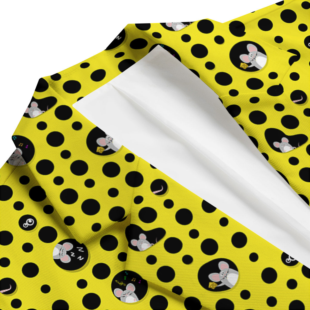 Cheese Cartoon Print Pattern Men's Blazer-grizzshop