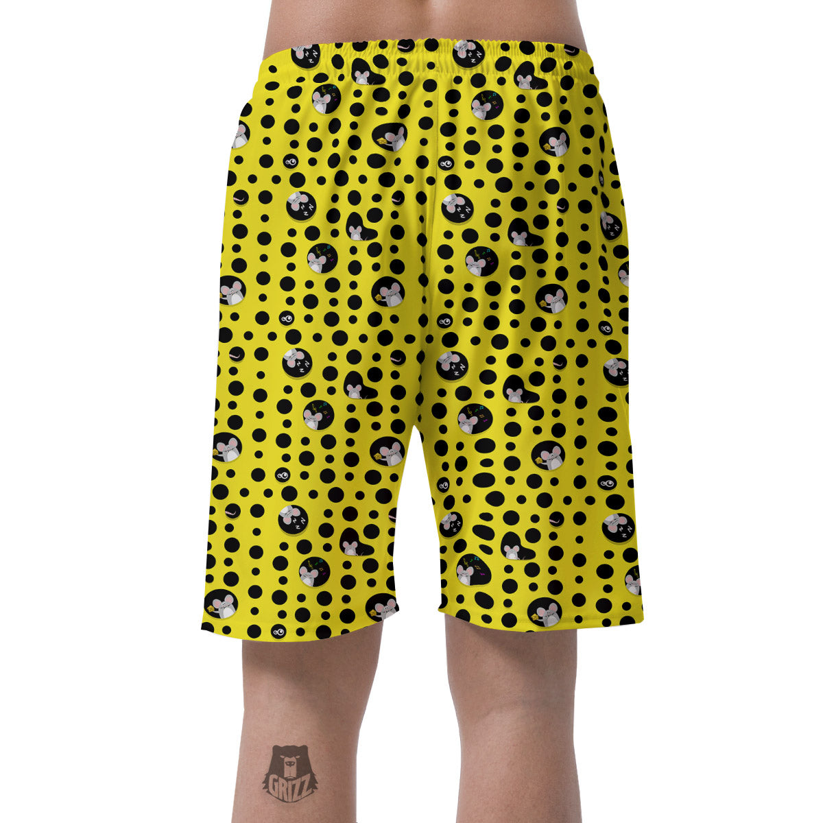 Cheese Cartoon Print Pattern Men's Shorts-grizzshop
