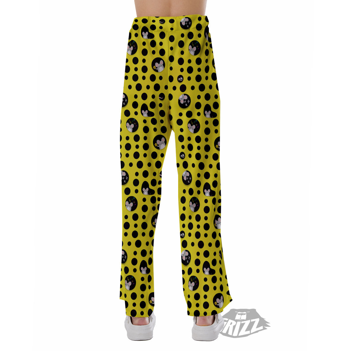 Cheese Cartoon Print Pattern Pajama Pants-grizzshop
