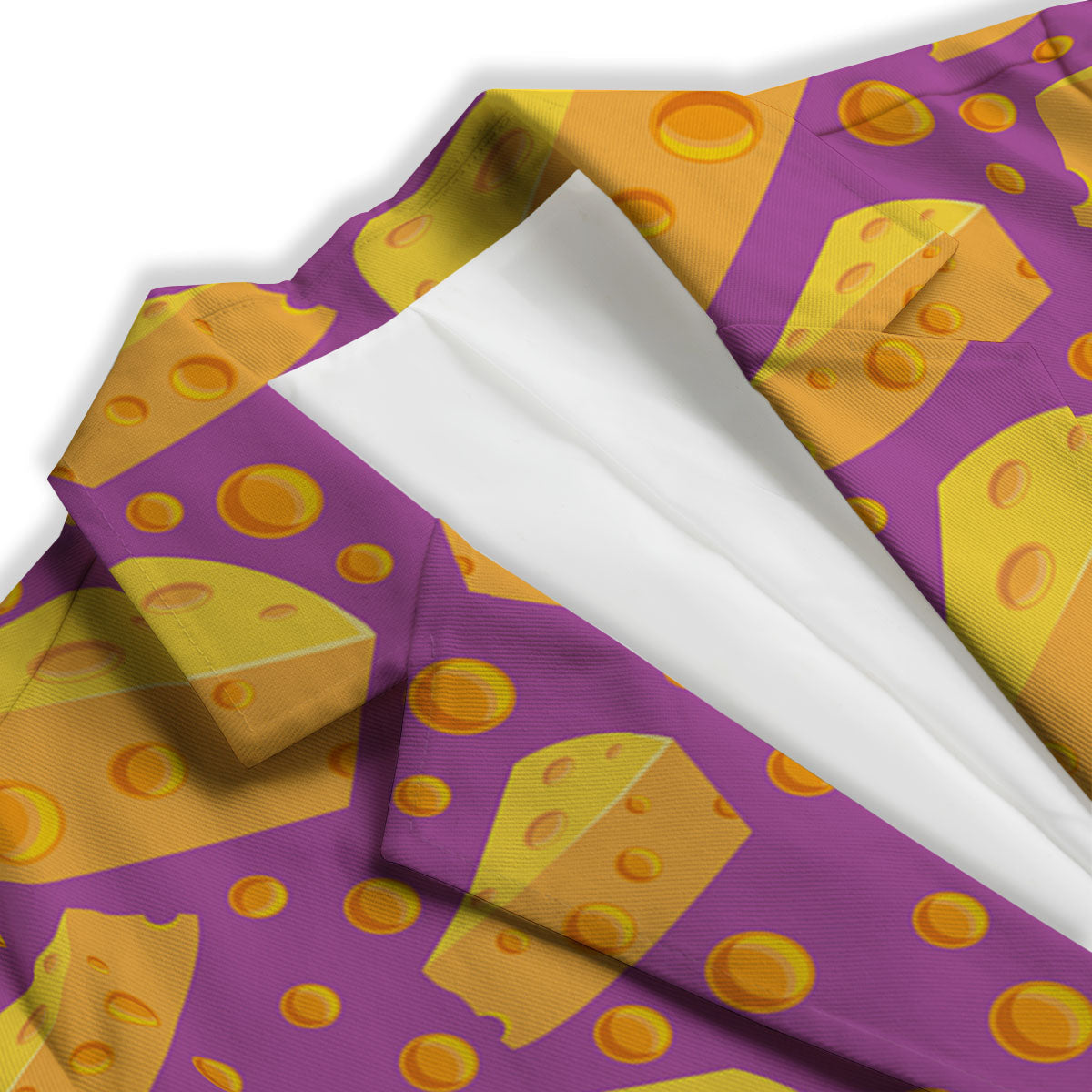 Cheese Holes And Purple Print Pattern Women's Blazer-grizzshop