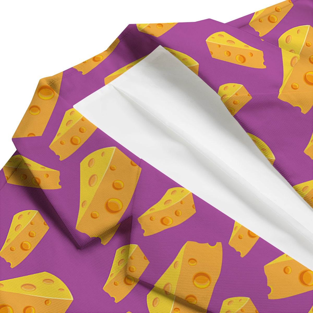 Cheese Pattern Print Men's Blazer-grizzshop
