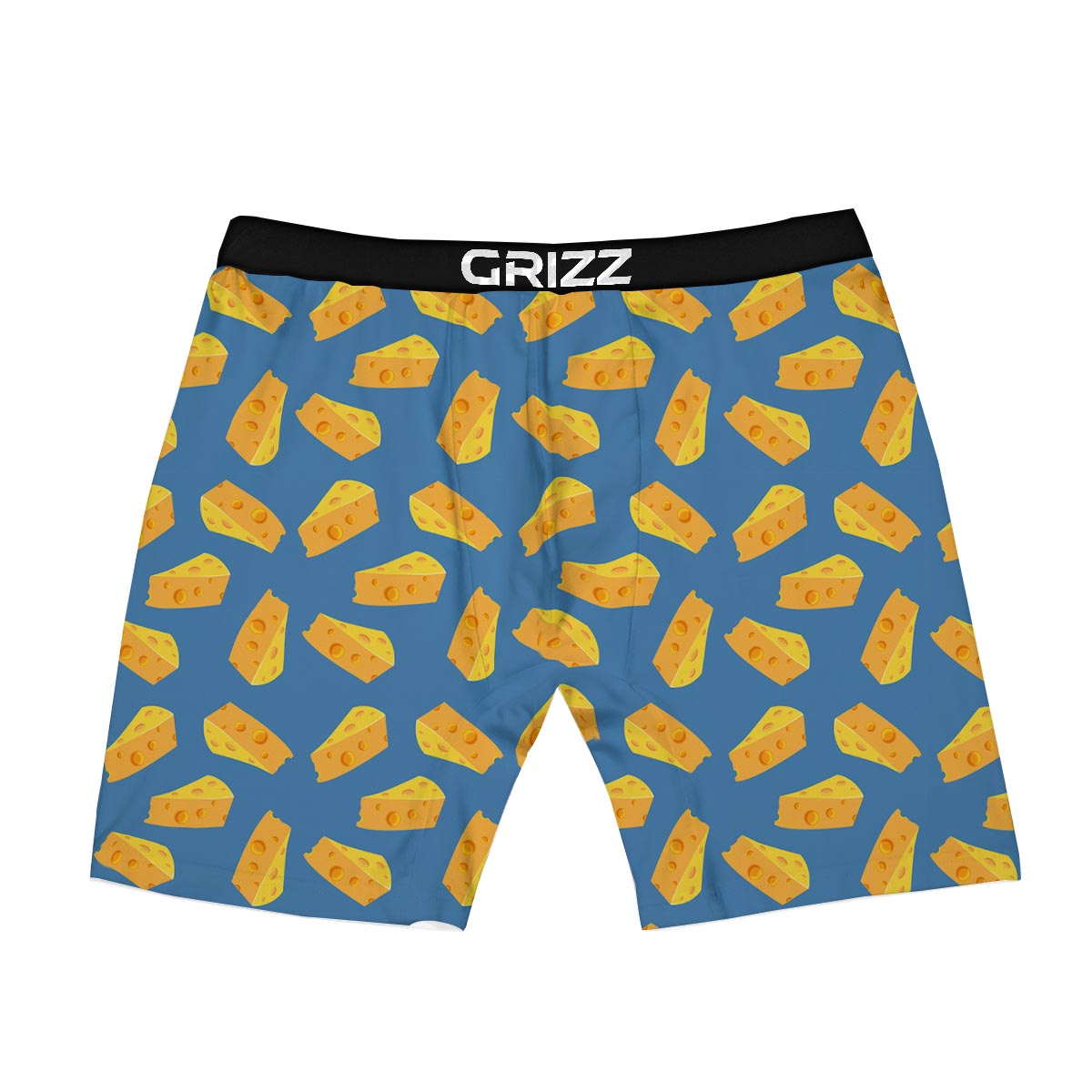 Cheese Slice Print Pattern Boxer Briefs-grizzshop