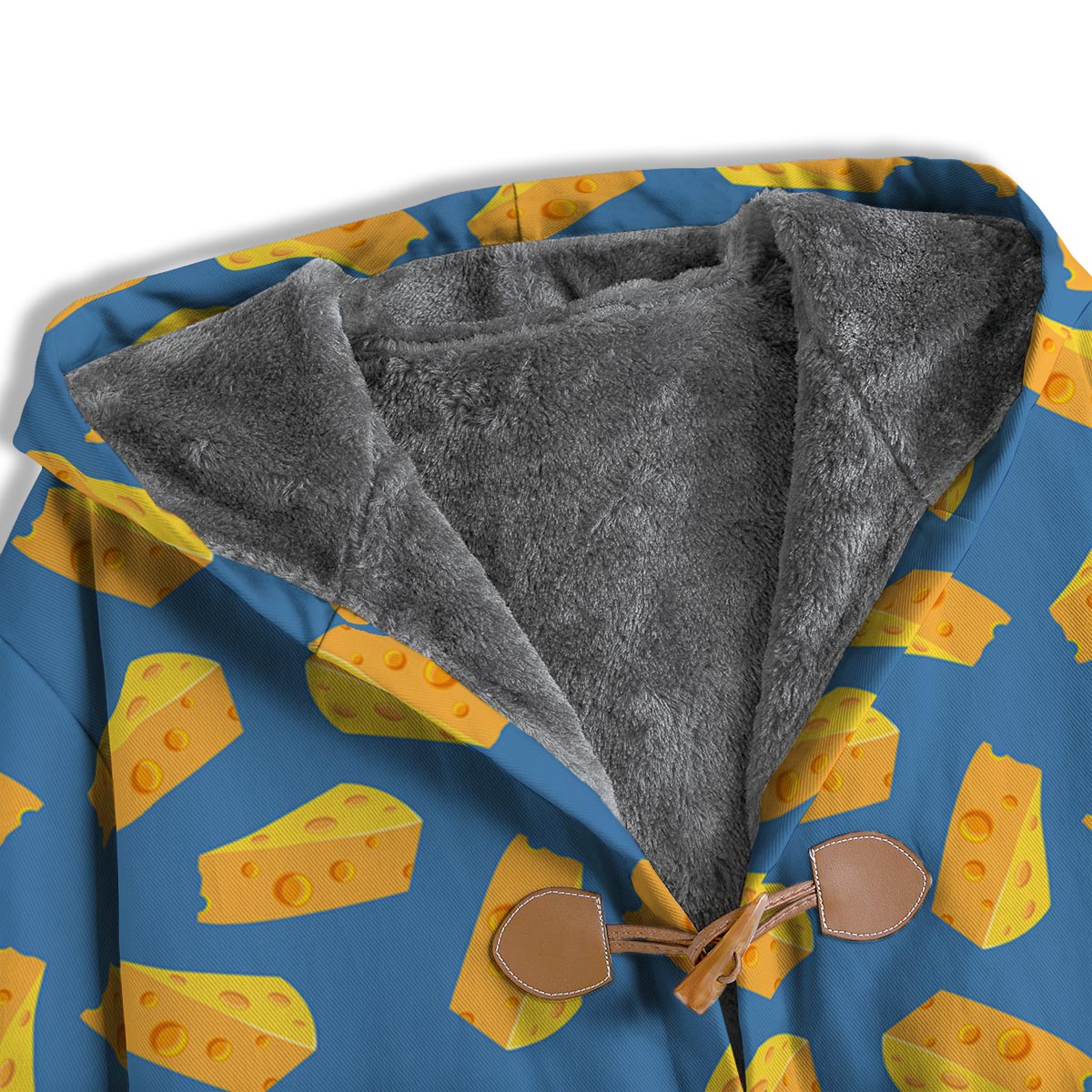 Cheese Slice Print Pattern Men's Windbreaker Jacket-grizzshop