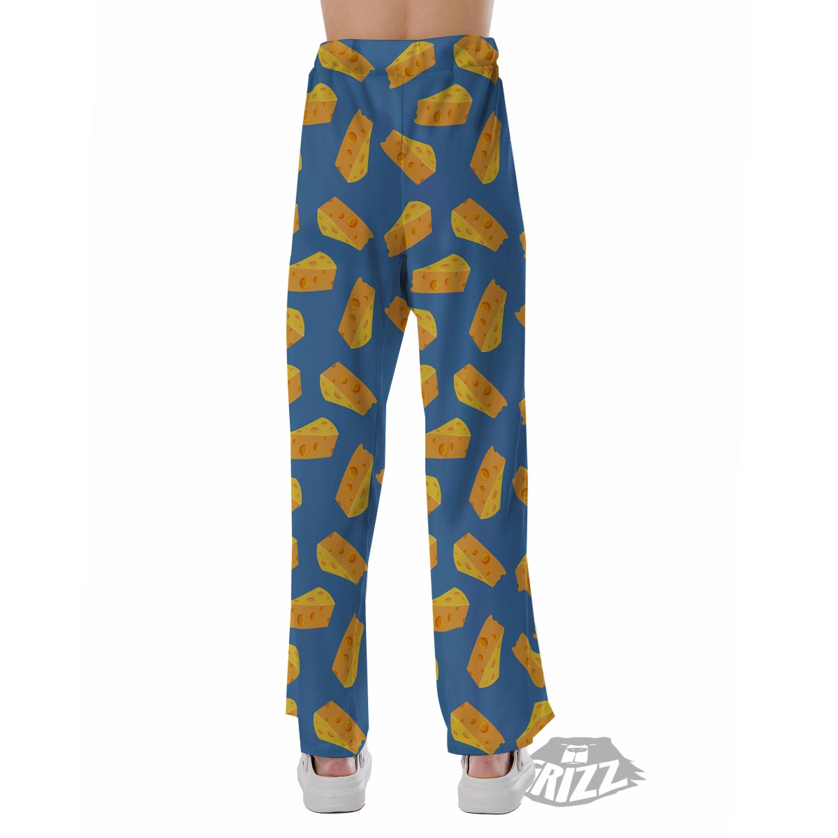 Cheese Slice Print Pattern Pajama Pants-grizzshop