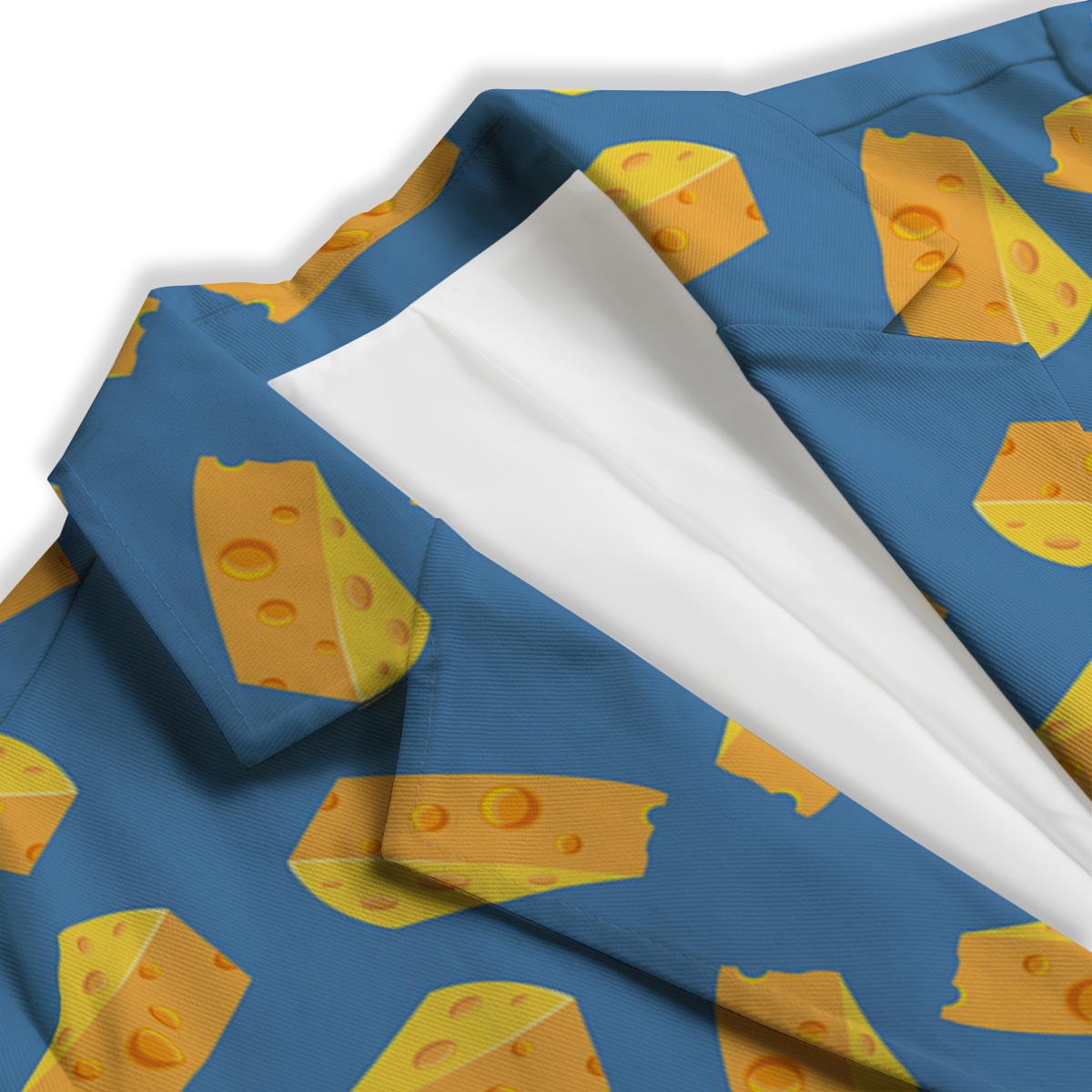 Cheese Slice Print Pattern Women's Blazer-grizzshop