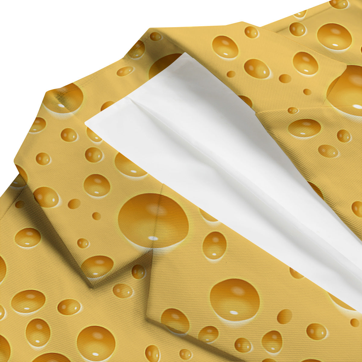 Cheese Surface Pattern Print Men's Blazer-grizzshop
