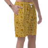 Cheese Surface Pattern Print Men's Shorts-grizzshop