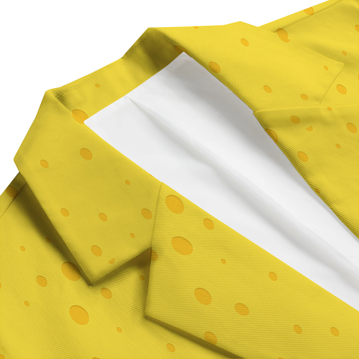 Cheese Yellow Print Pattern Men's Blazer-grizzshop