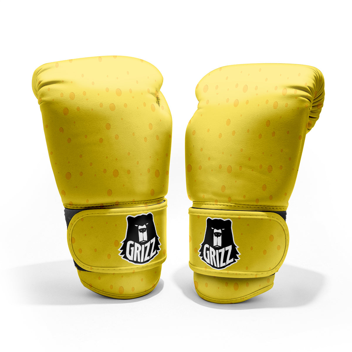 Cheese Yellow Print Pattern Pro Boxing Glove