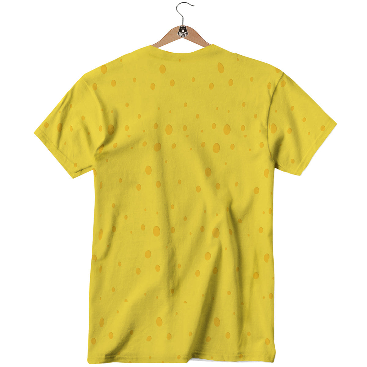 Cheese Yellow Print Pattern T-Shirt-grizzshop