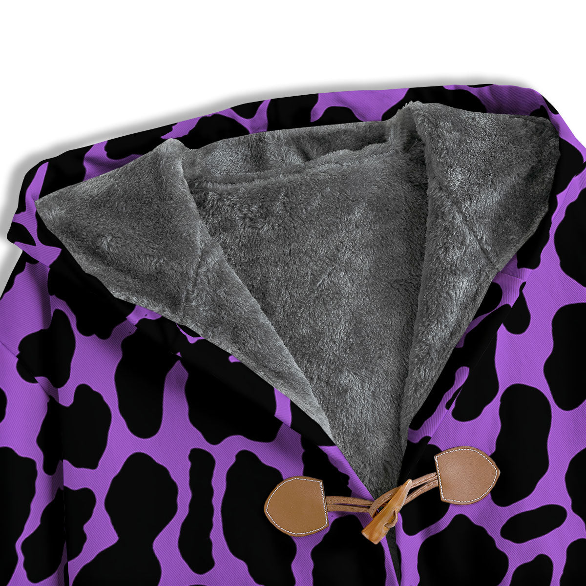 Cheetah Black And Purple Print Men's Windbreaker Jacket-grizzshop
