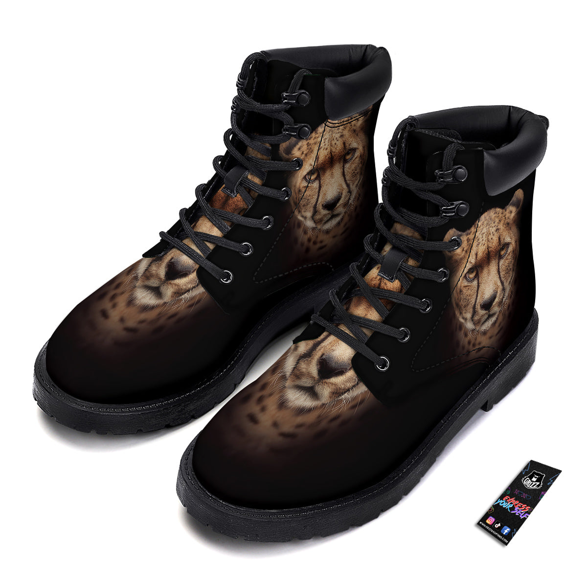 Cheetah Print Boots-grizzshop