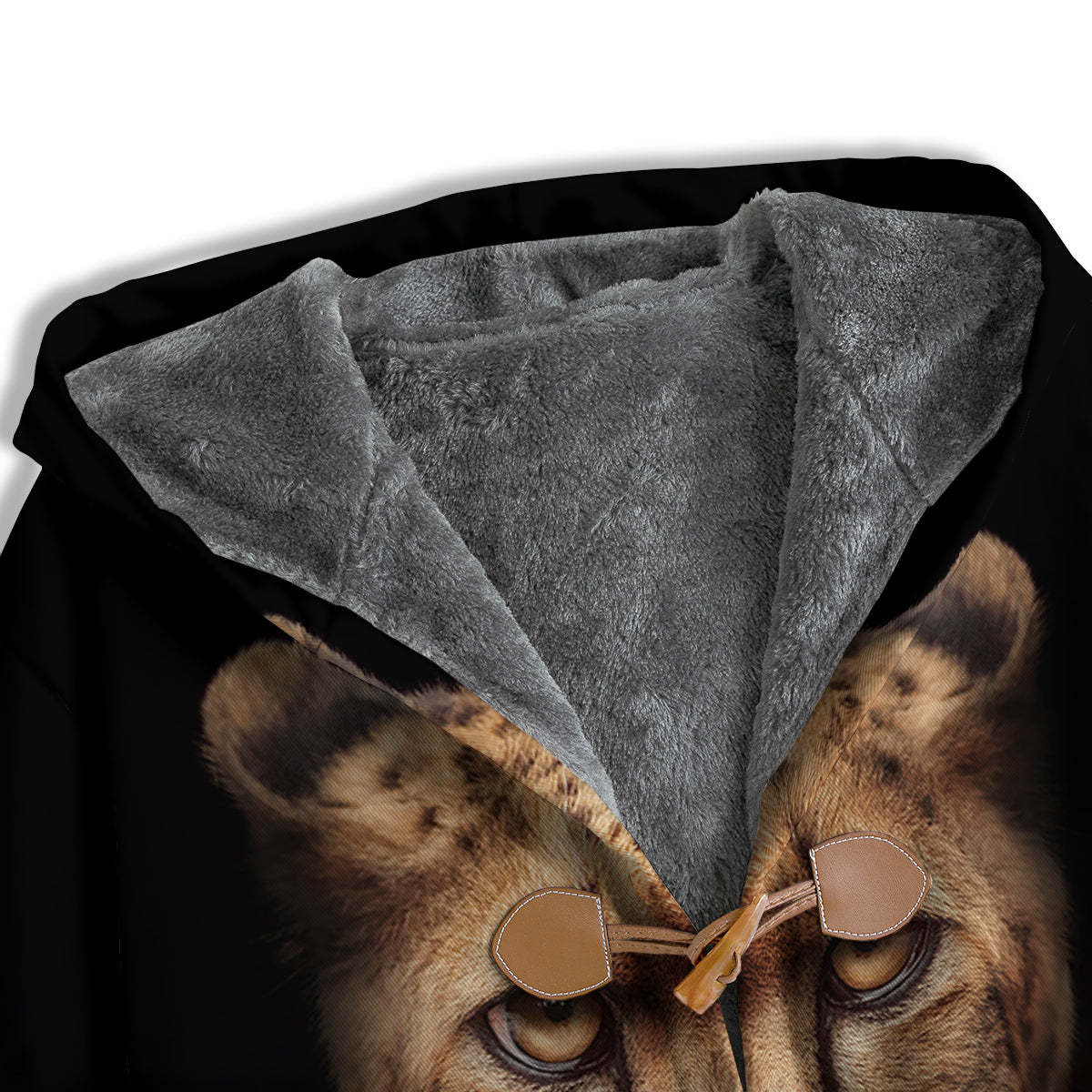 Cheetah Print Men's Windbreaker Jacket-grizzshop