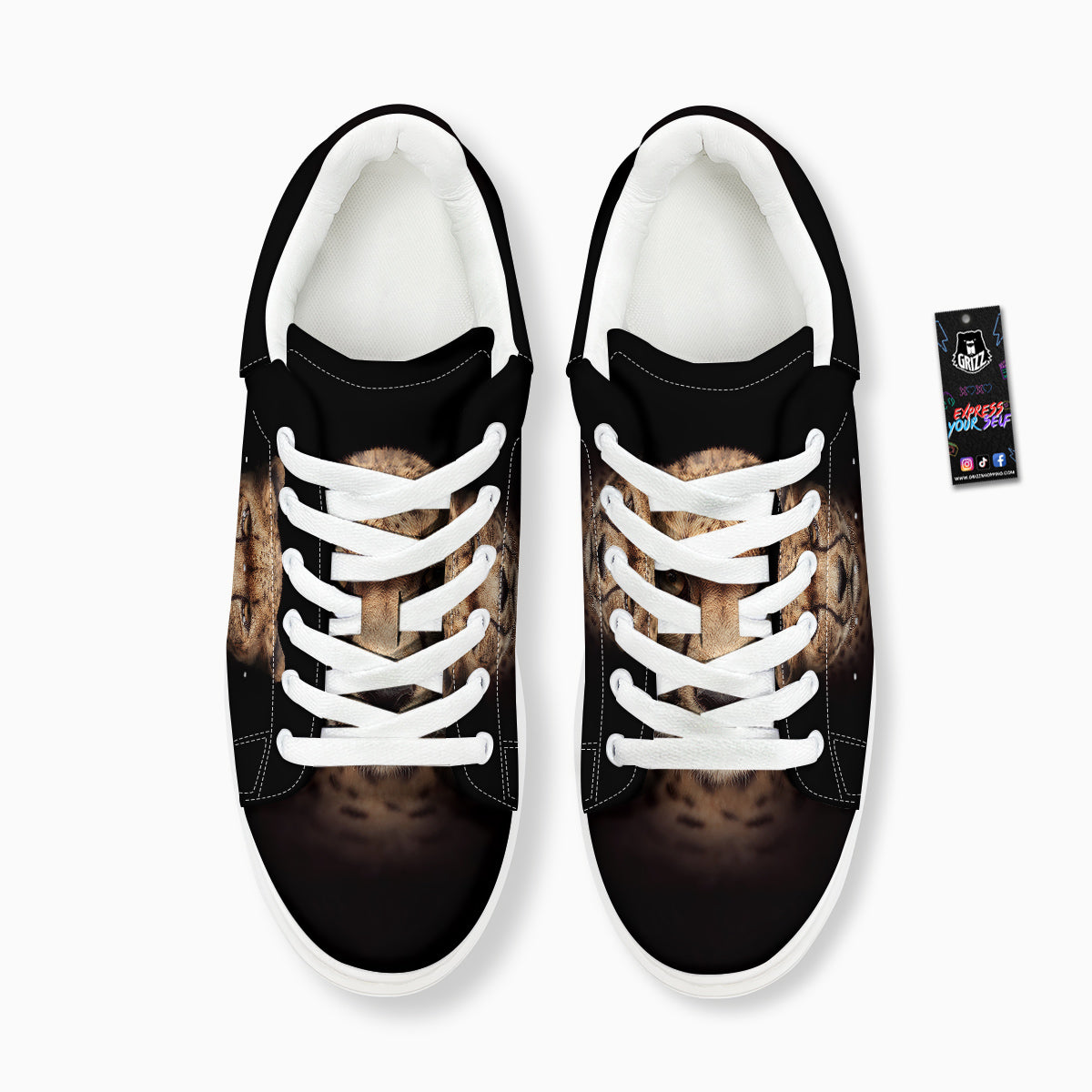 Cheetah Print Platform Shoes-grizzshop