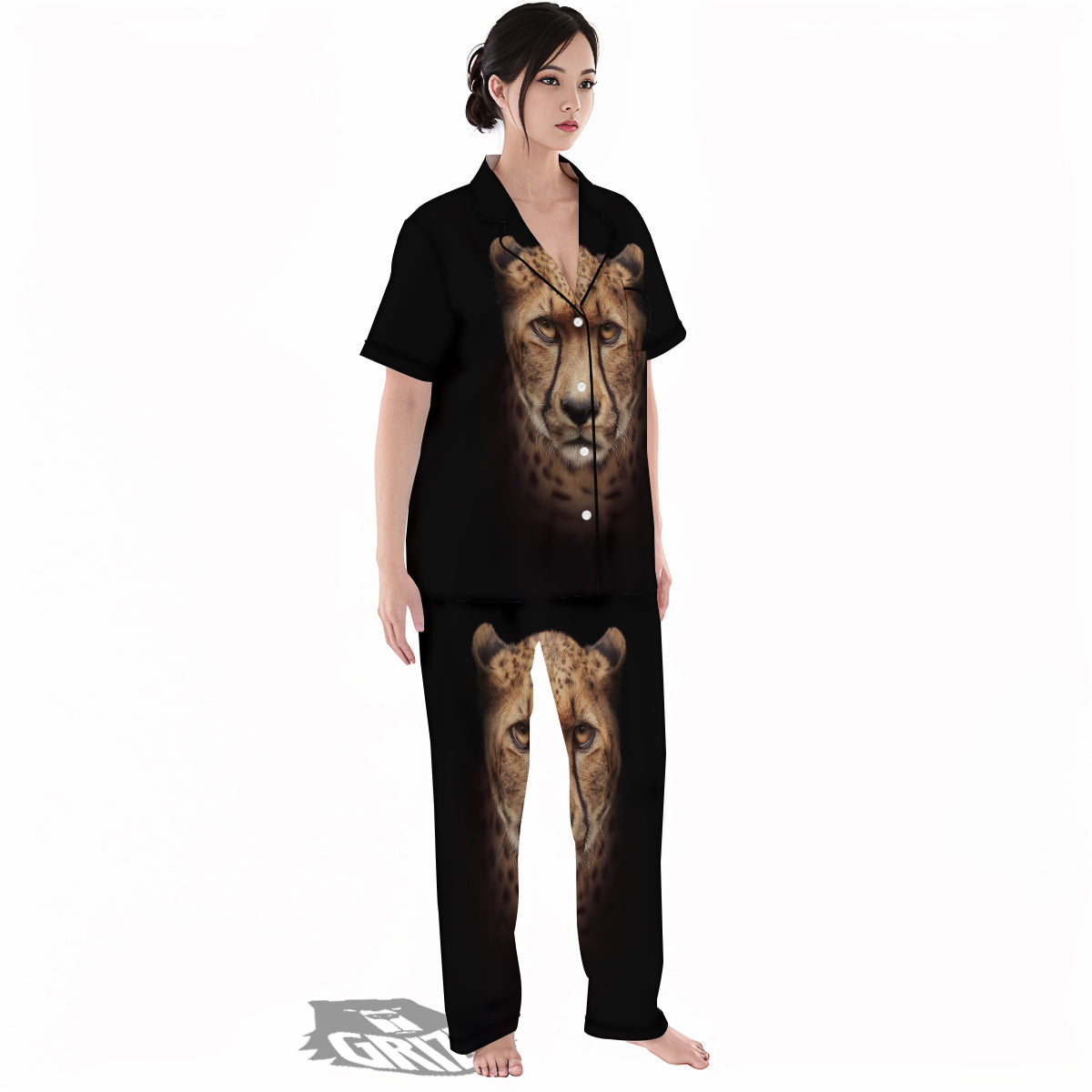 Cheetah Print Women's Pajamas Set-grizzshop
