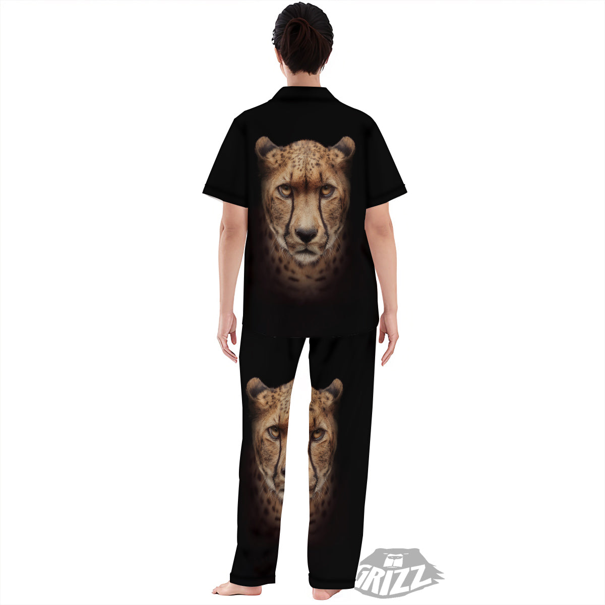 Cheetah Print Women's Pajamas Set-grizzshop