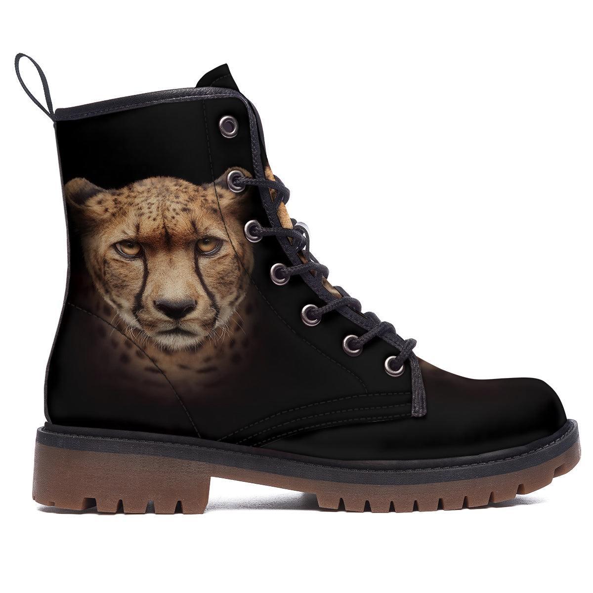 Cheetah Print Work Boots-grizzshop