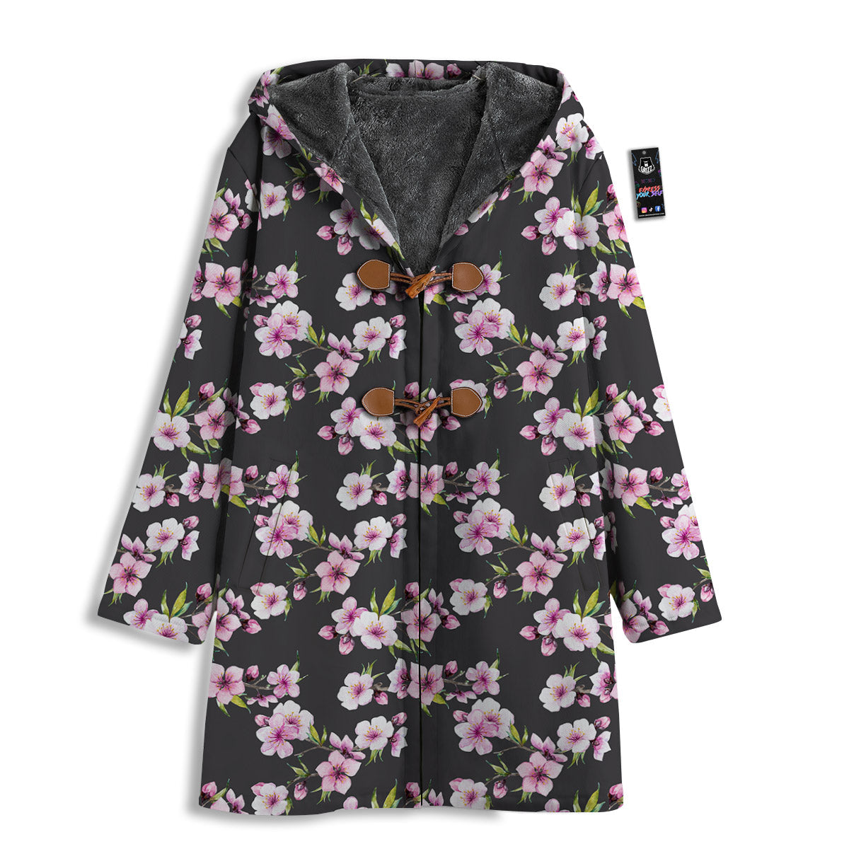 Cherry Blossom Chinese Print Pattern Men's Windbreaker Jacket-grizzshop