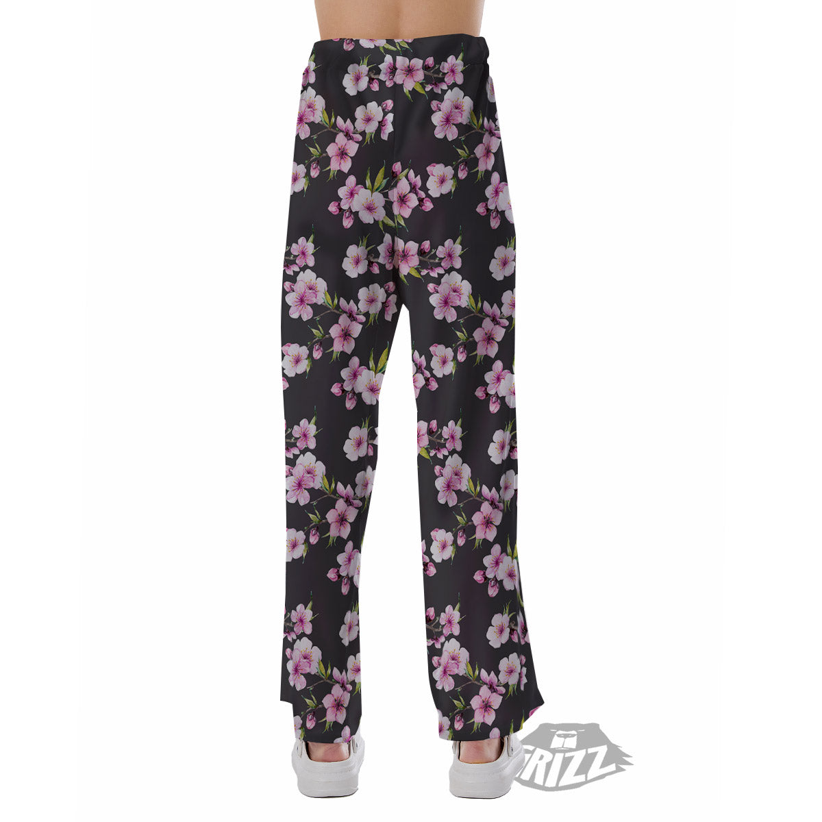 Cherry Blossom Chinese Print Pattern Pajama Pants-grizzshop
