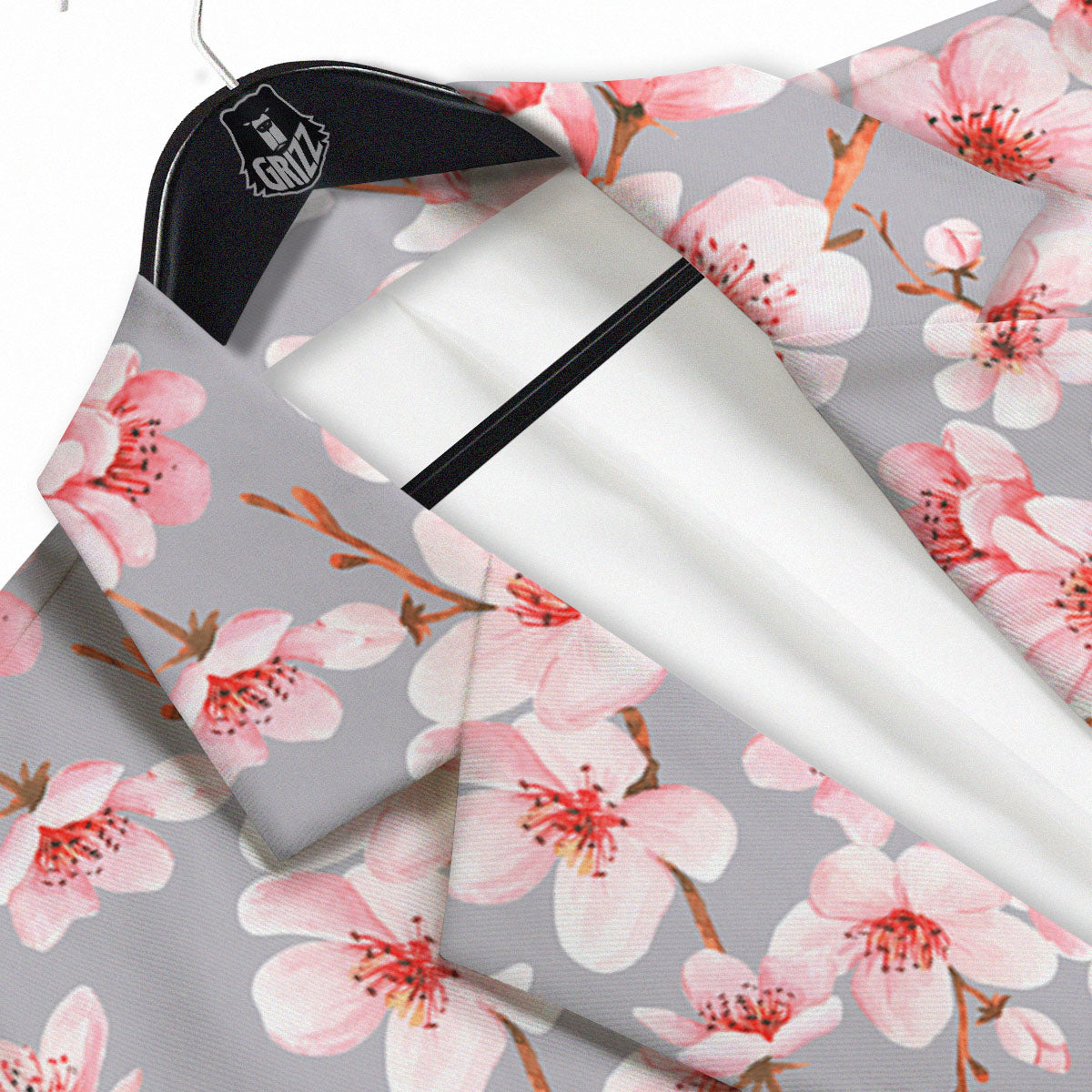 Cherry Blossom Japanese Print Pattern Men's Sport Coat-grizzshop