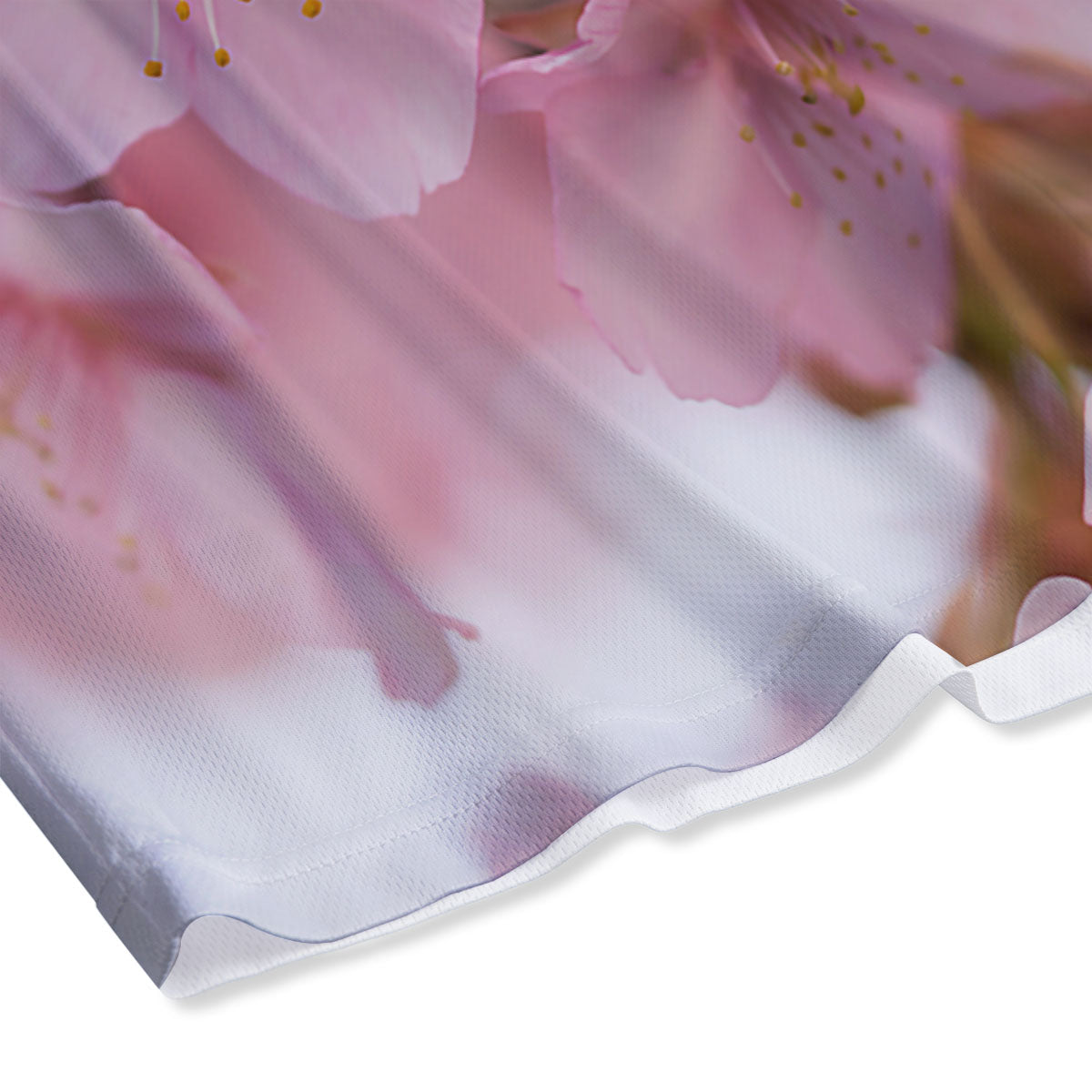 Cherry Blossom Pink Print Mesh Shorts