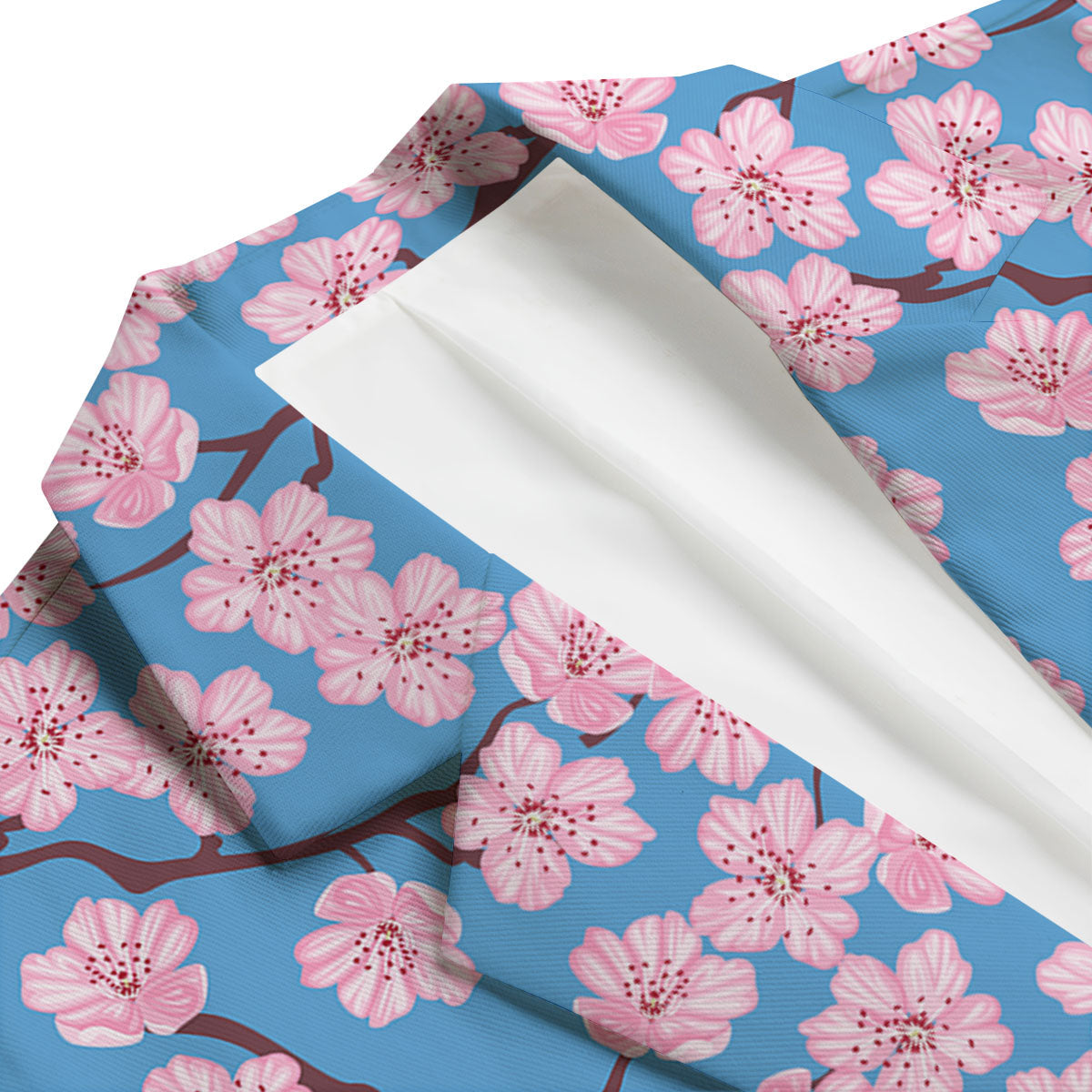 Cherry Blossom Pink Print Pattern Men's Blazer-grizzshop