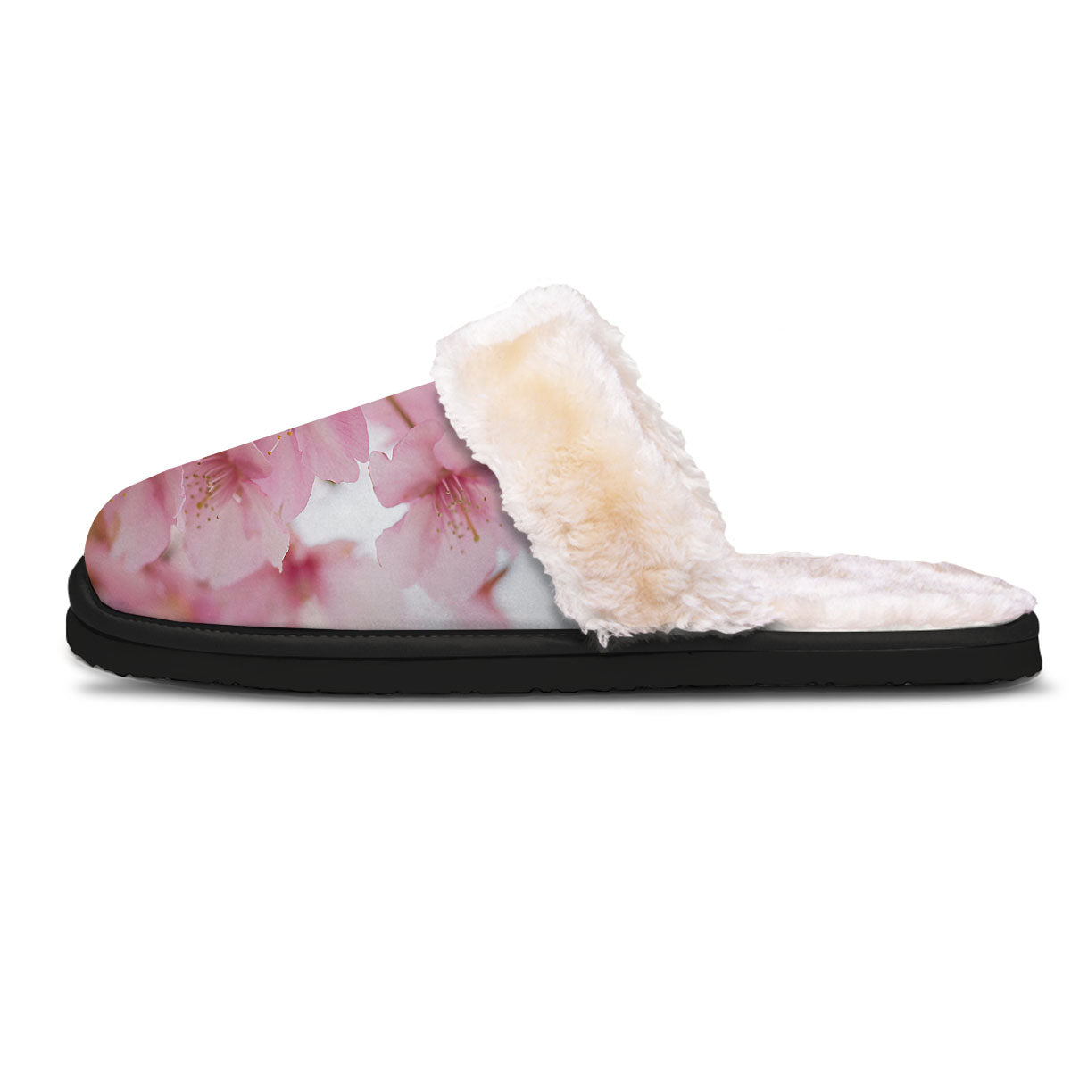 Cherry Blossom Pink Print Slippers-grizzshop