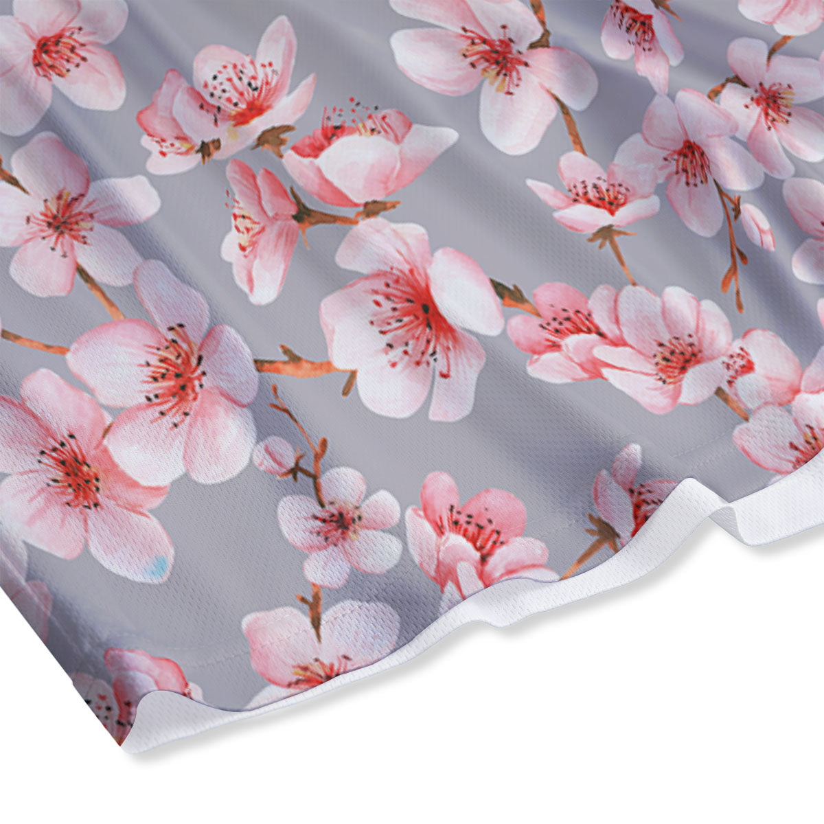 Cherry Blossom Pink Sakura Print Pattern Mesh Shorts