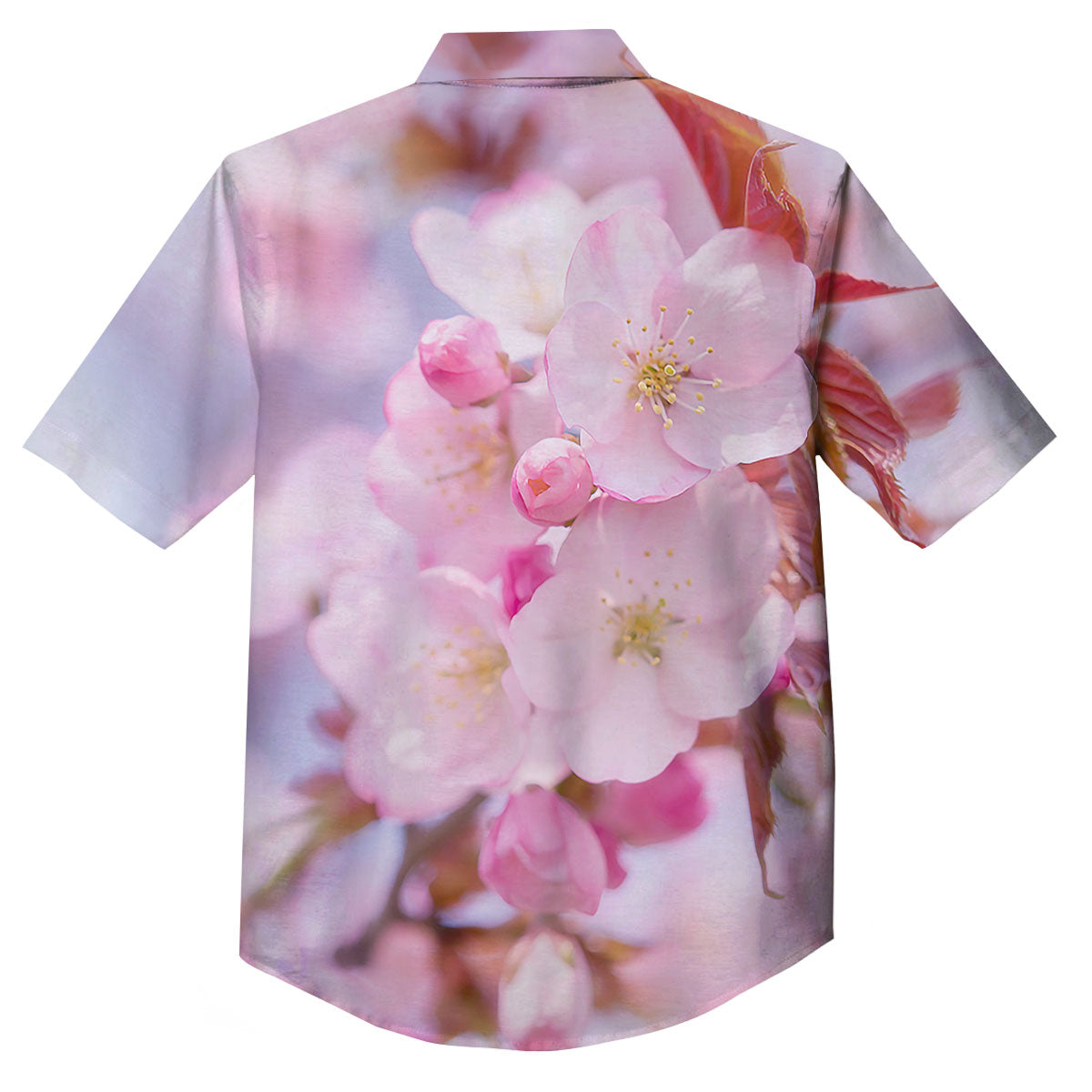 Cherry Blossom Sakura Flower Print Button Up Shirt-grizzshop