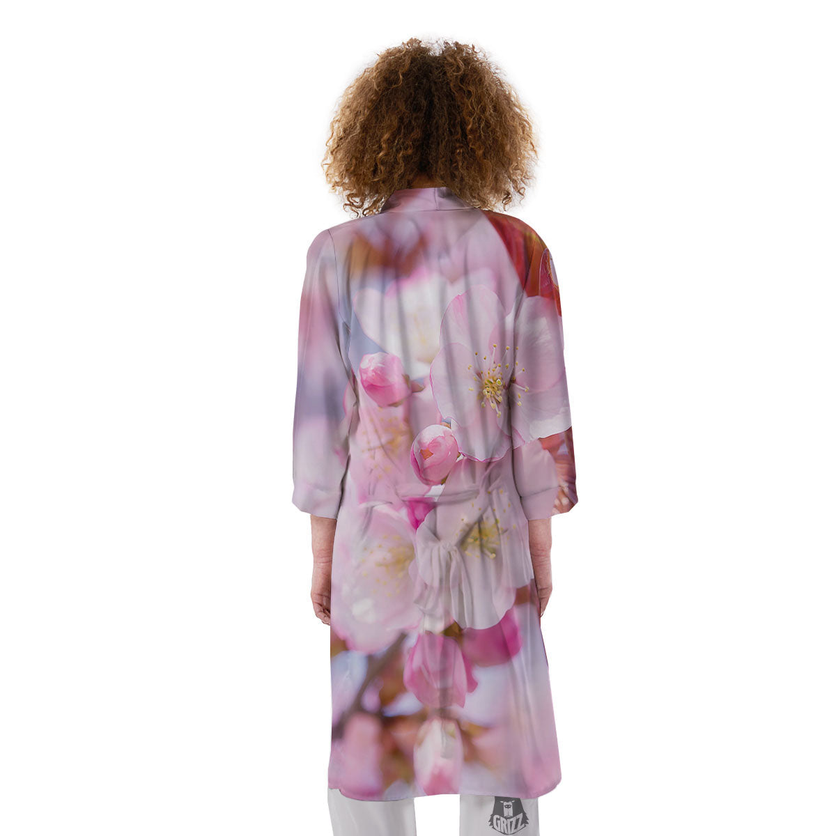 Cherry Blossom Sakura Flower Print Kimono-grizzshop