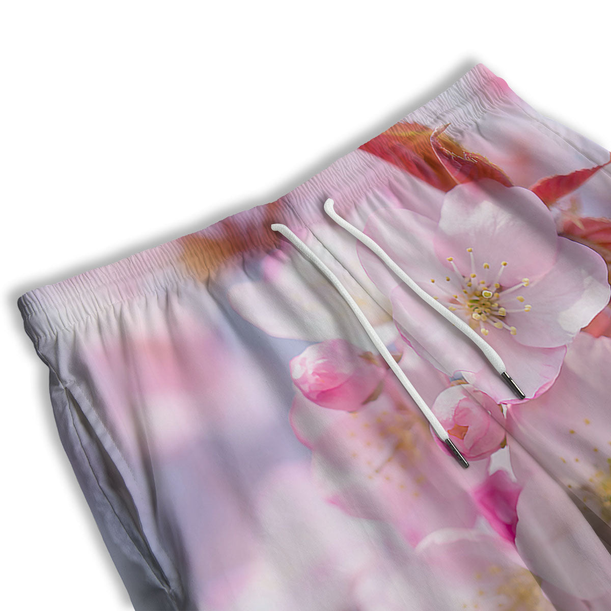 Cherry Blossom Sakura Flower Print Men's Athletic Shorts-grizzshop