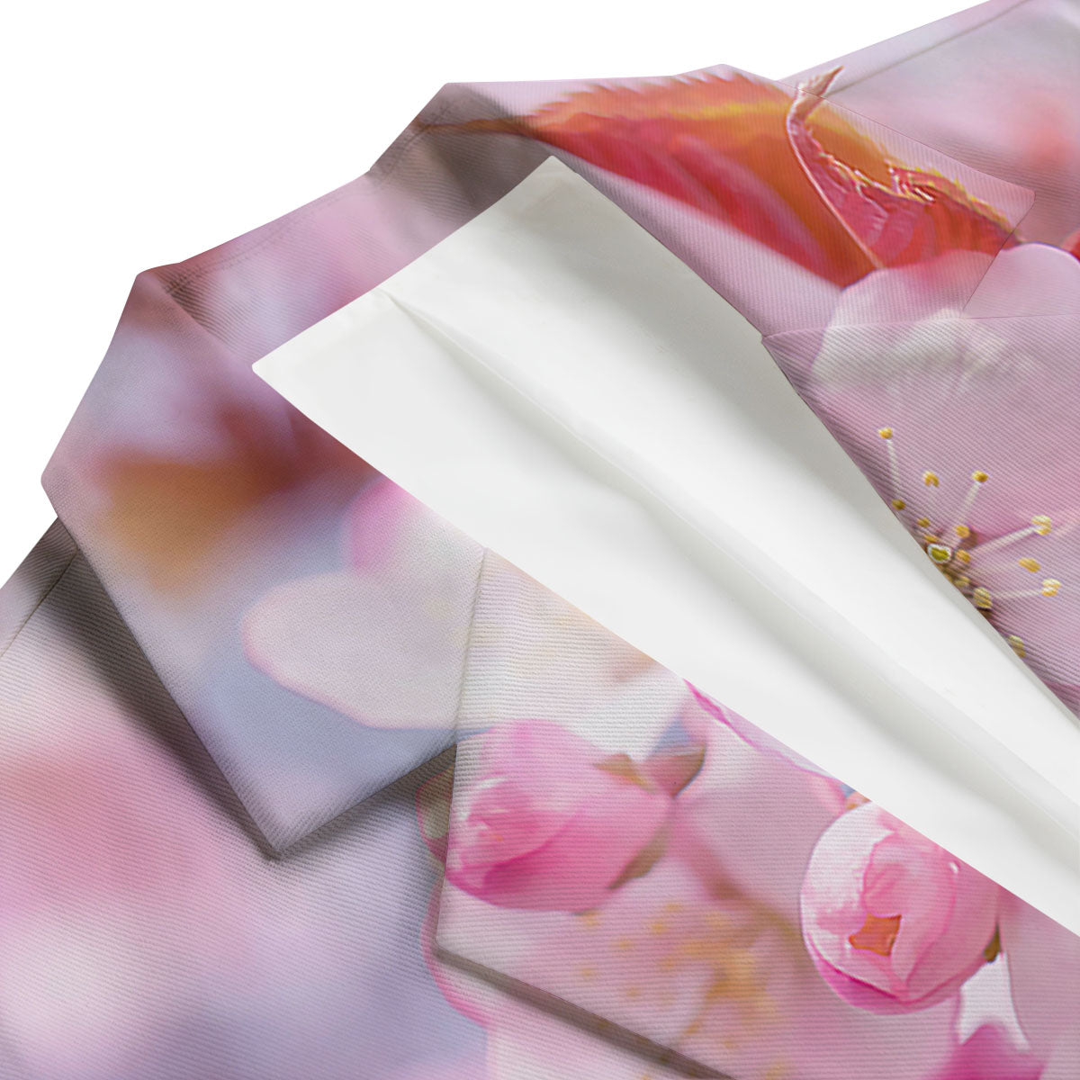 Cherry Blossom Sakura Flower Print Men's Blazer-grizzshop