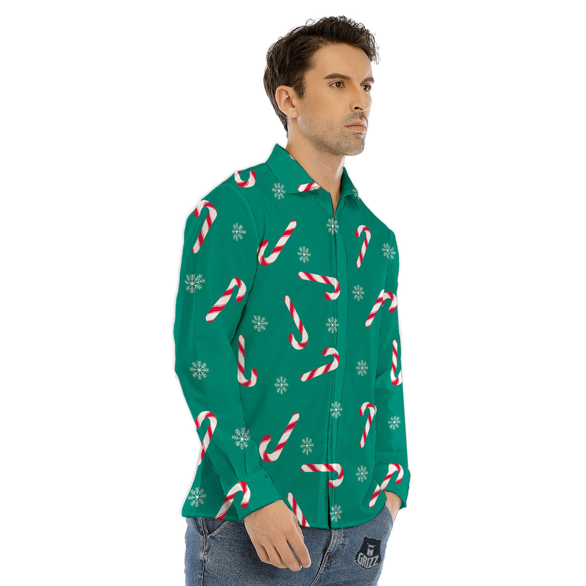 Cherry Blossom Sakura Flower Print Men's Dress Shirts-grizzshop