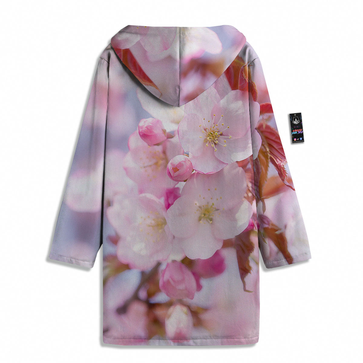 Cherry Blossom Sakura Flower Print Men's Windbreaker Jacket-grizzshop