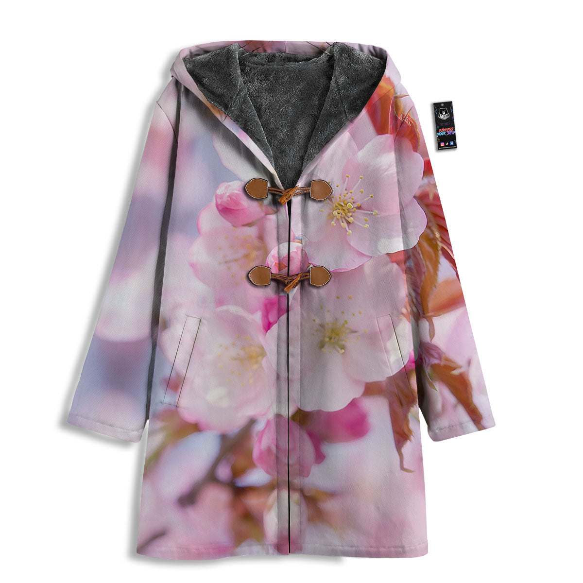 Cherry Blossom Sakura Flower Print Men's Windbreaker Jacket-grizzshop
