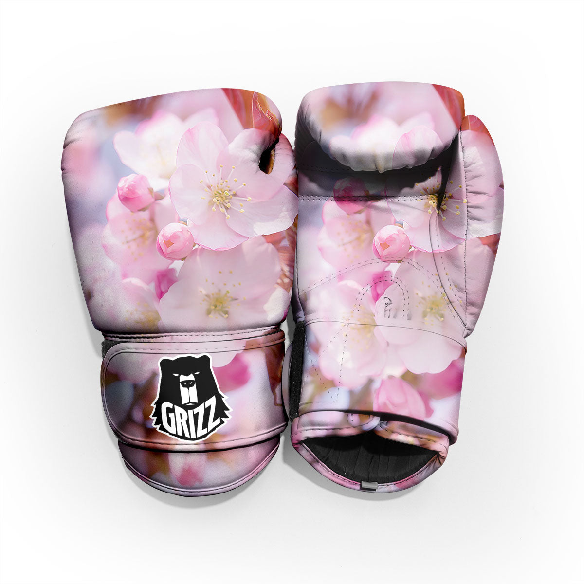 Cherry Blossom Sakura Flower Print Sparring Gloves-grizzshop