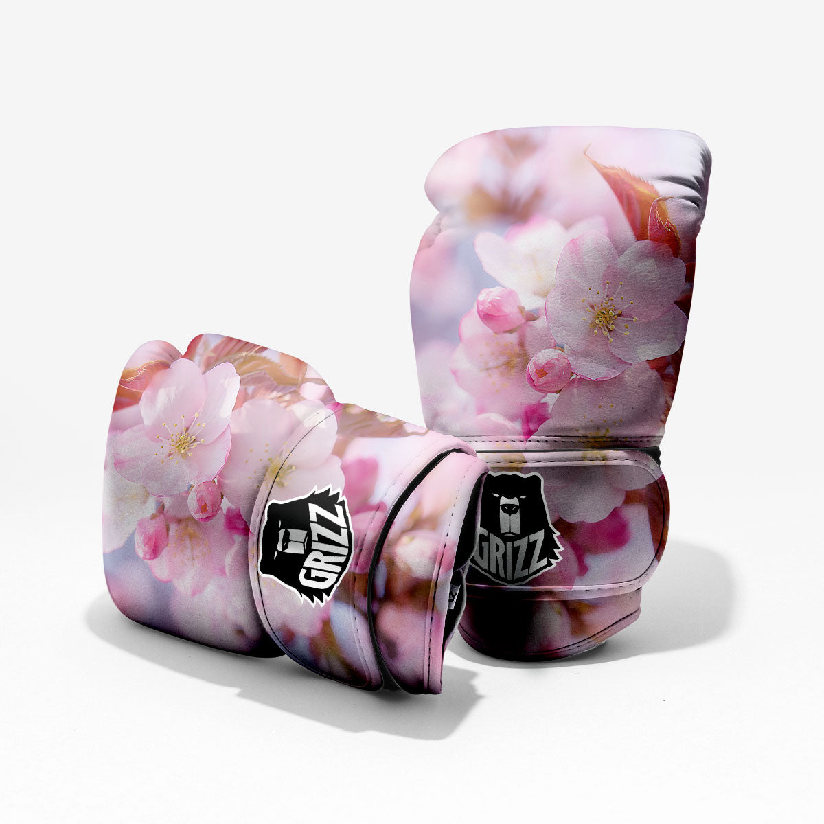 Cherry Blossom Sakura Flower Print Sparring Gloves-grizzshop