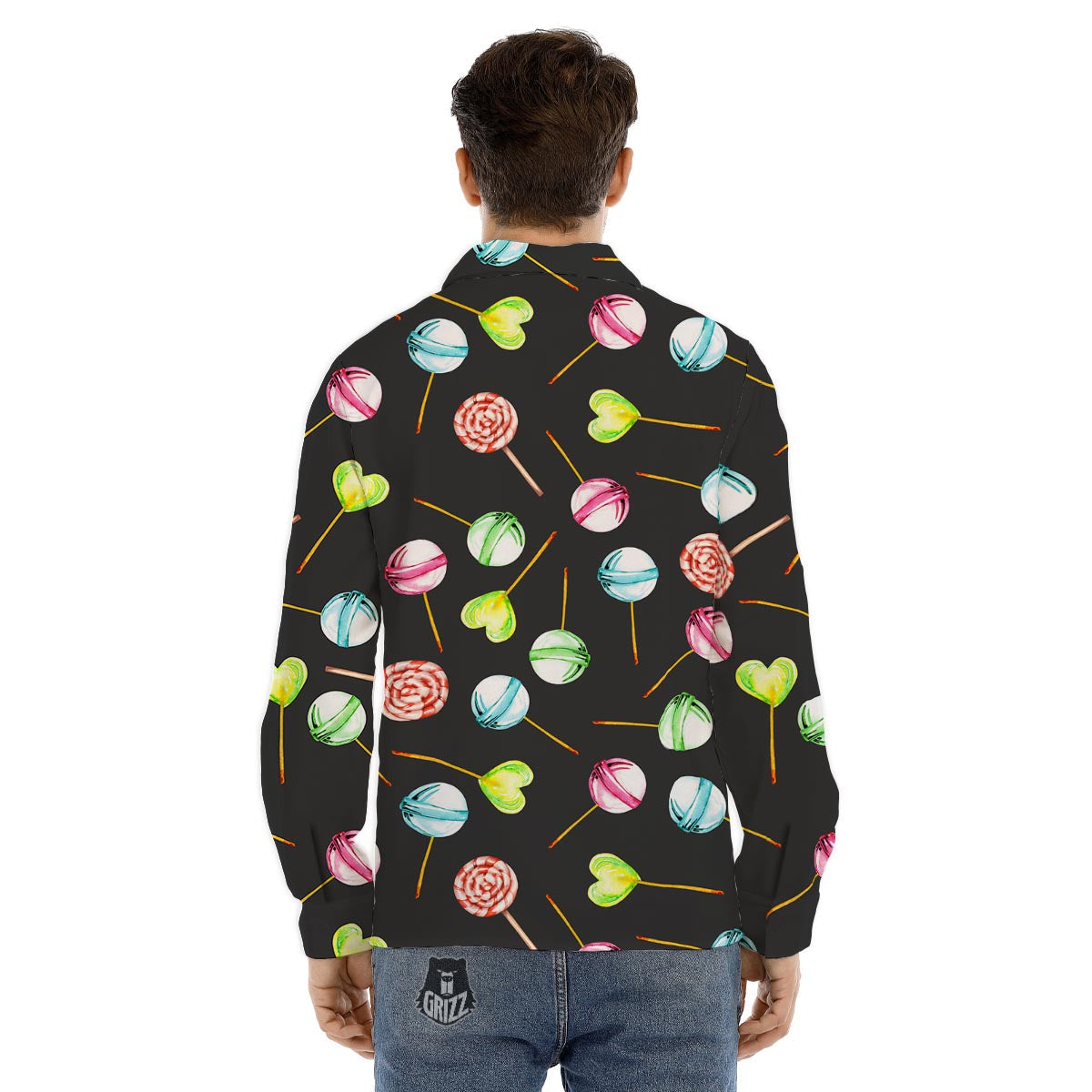Cherry Blossom Sakura Print Men's Dress Shirts-grizzshop