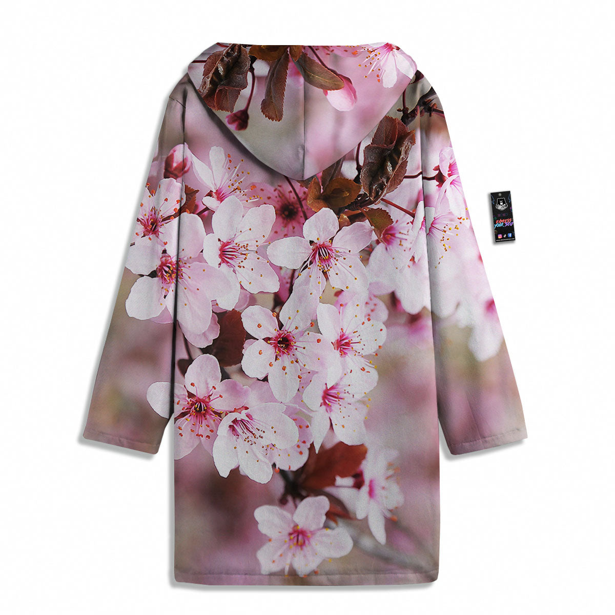 Cherry Blossom Sakura Print Men's Windbreaker Jacket-grizzshop