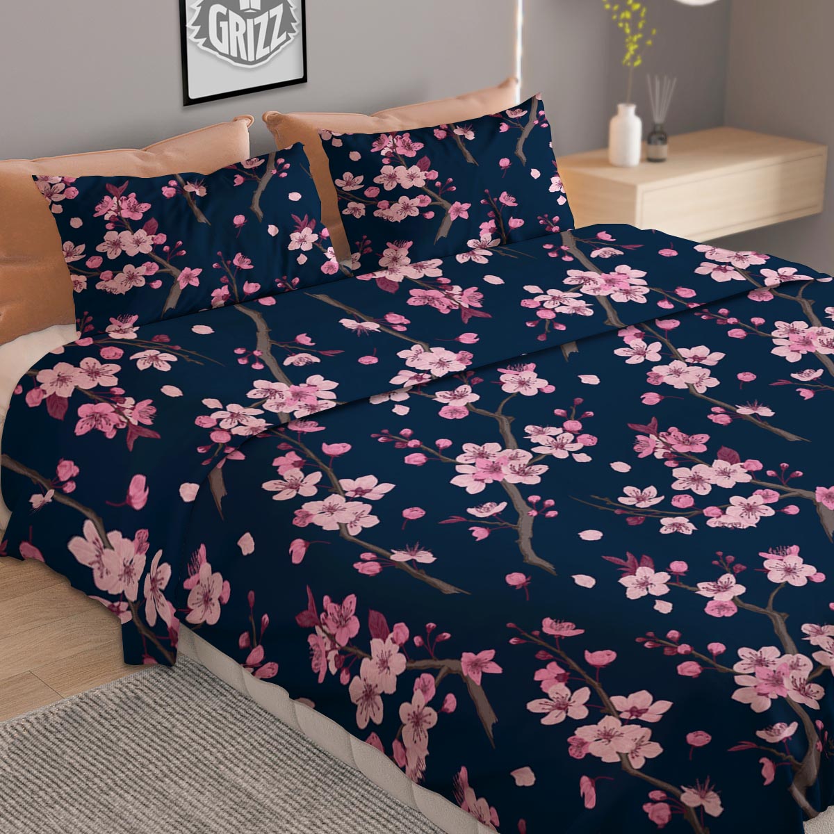 Capricorn Sign White And Black Print Duvet Cover Bedding Set