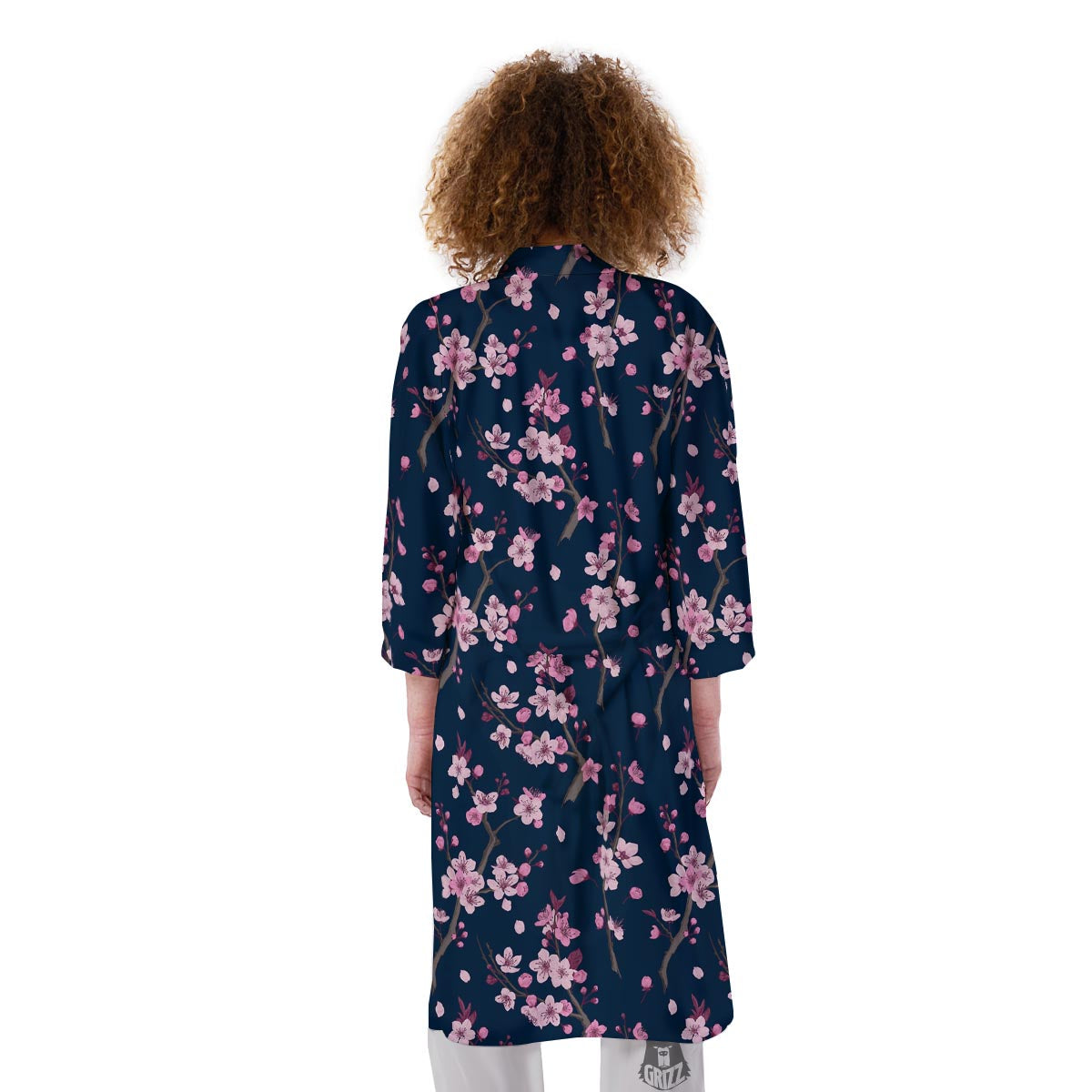 Cherry Blossom Sakura Print Pattern Kimono-grizzshop