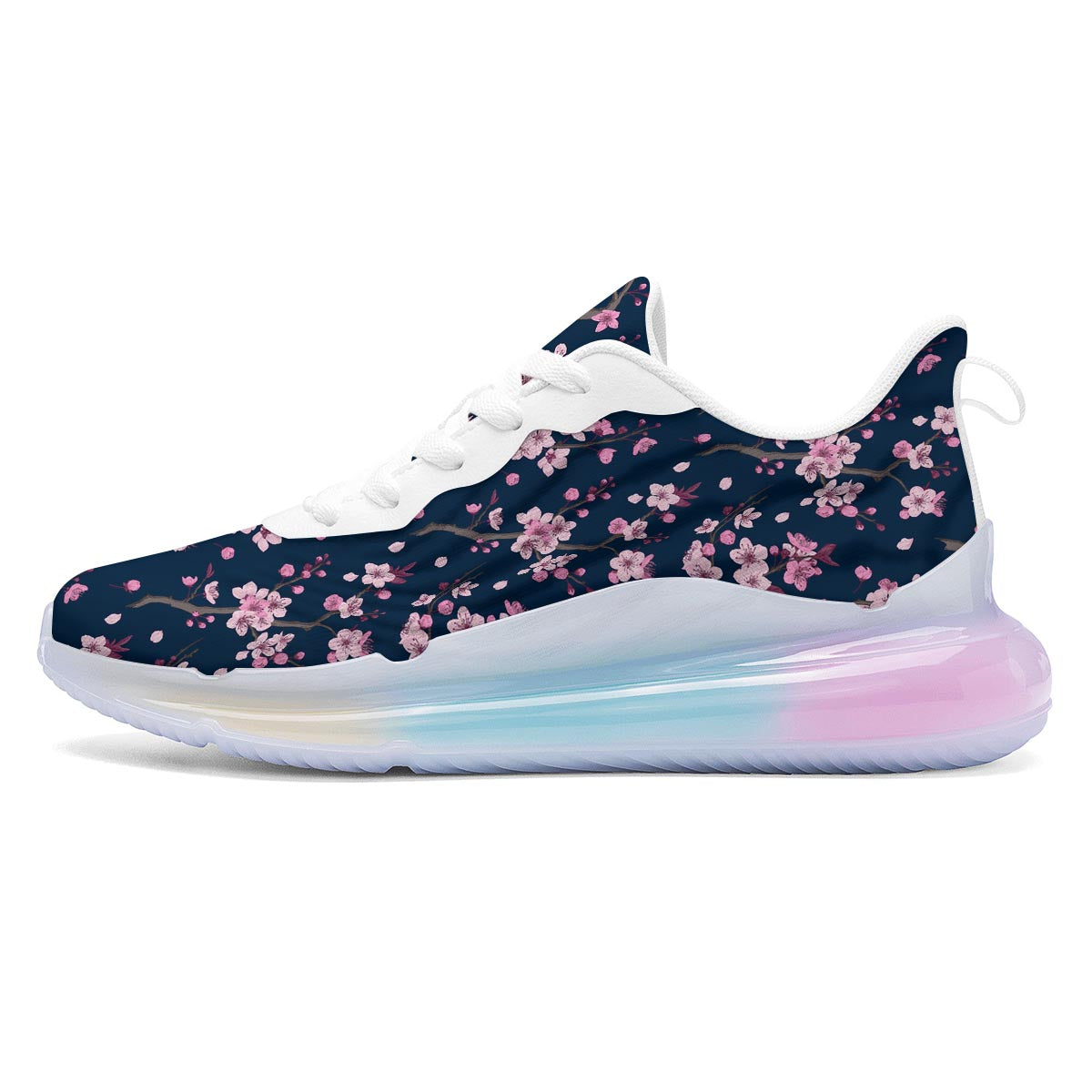 Cherry Blossom Sakura Print Pattern Running Sneakers-grizzshop