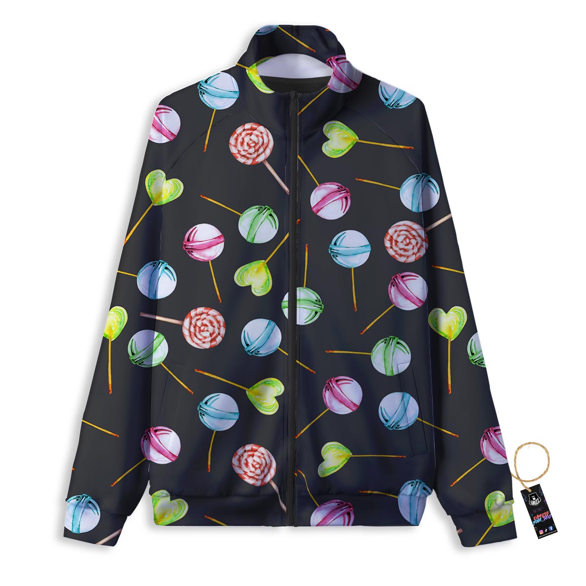 Cherry Blossom Sakura Print Pattern Track Jacket-grizzshop