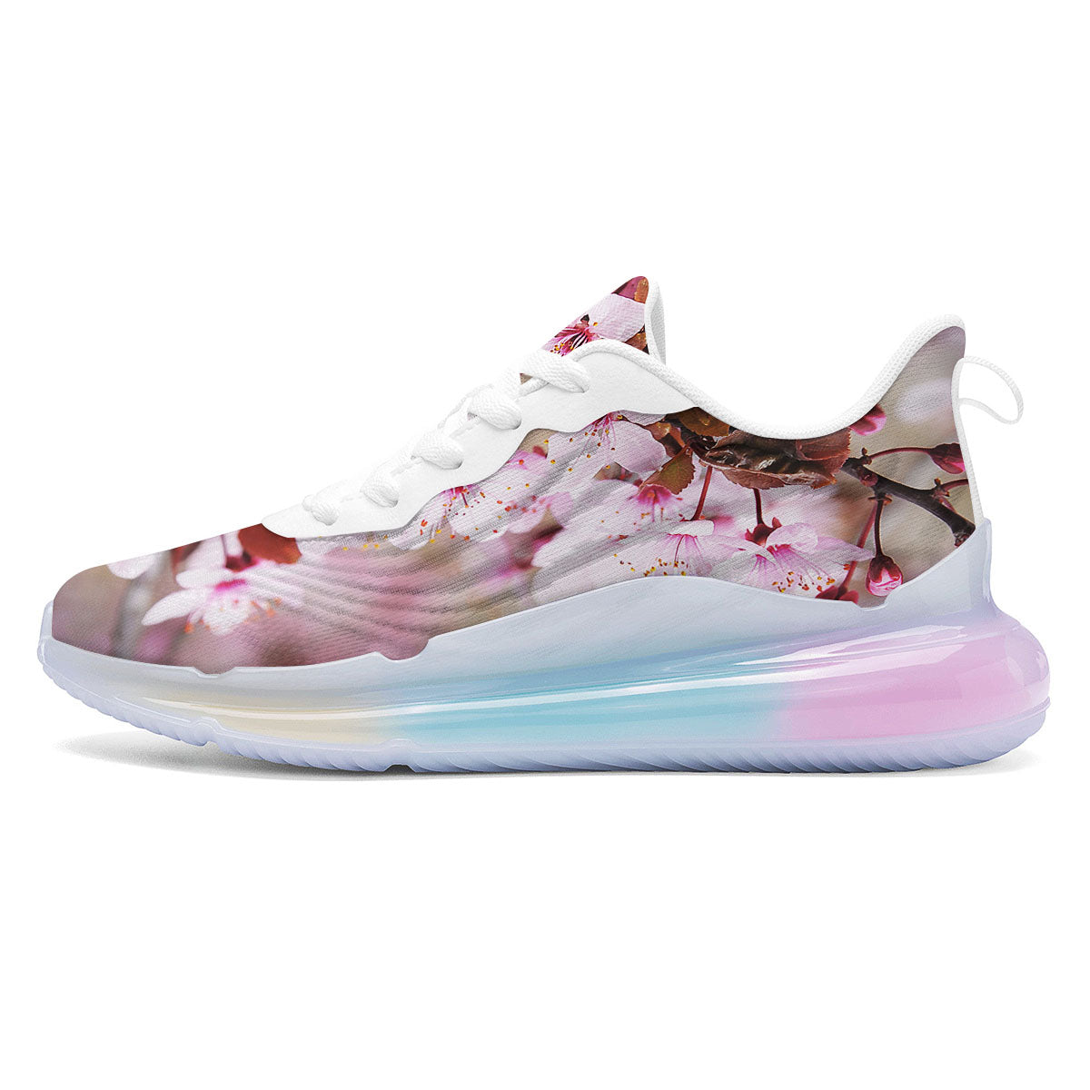 Cherry Blossom Sakura Print Running Sneakers-grizzshop