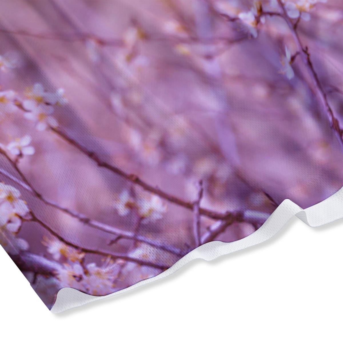 Cherry Blossom Sunrise Japanese Print Mesh Shorts