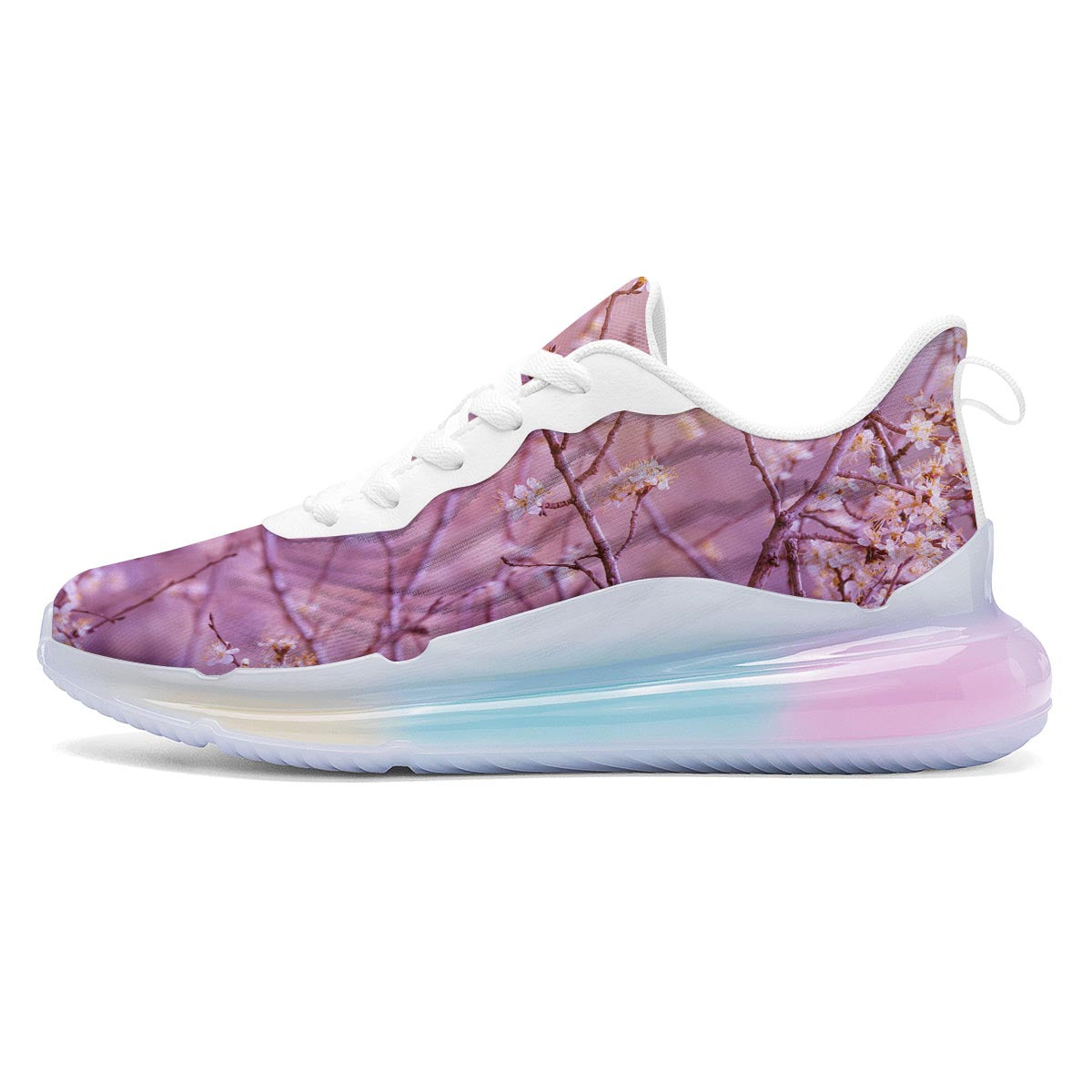 Cherry Blossom Sunrise Japanese Print Running Sneakers-grizzshop