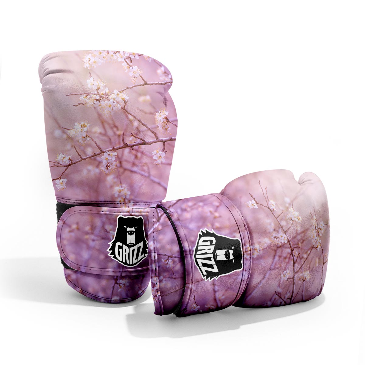 Cherry Blossom Sunrise Japanese Print Pro Boxing Glove