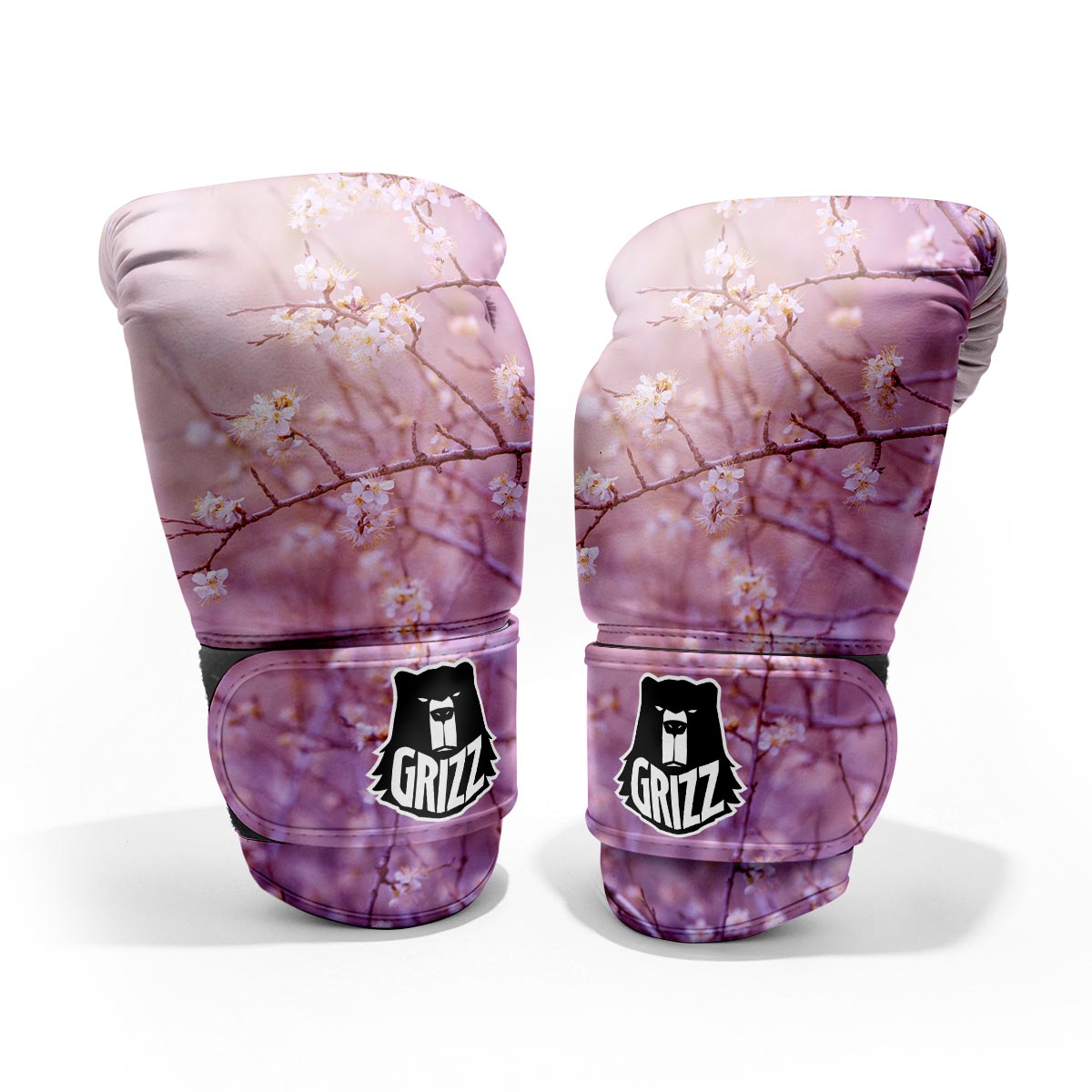 Cherry Blossom Sunrise Japanese Print Pro Boxing Glove